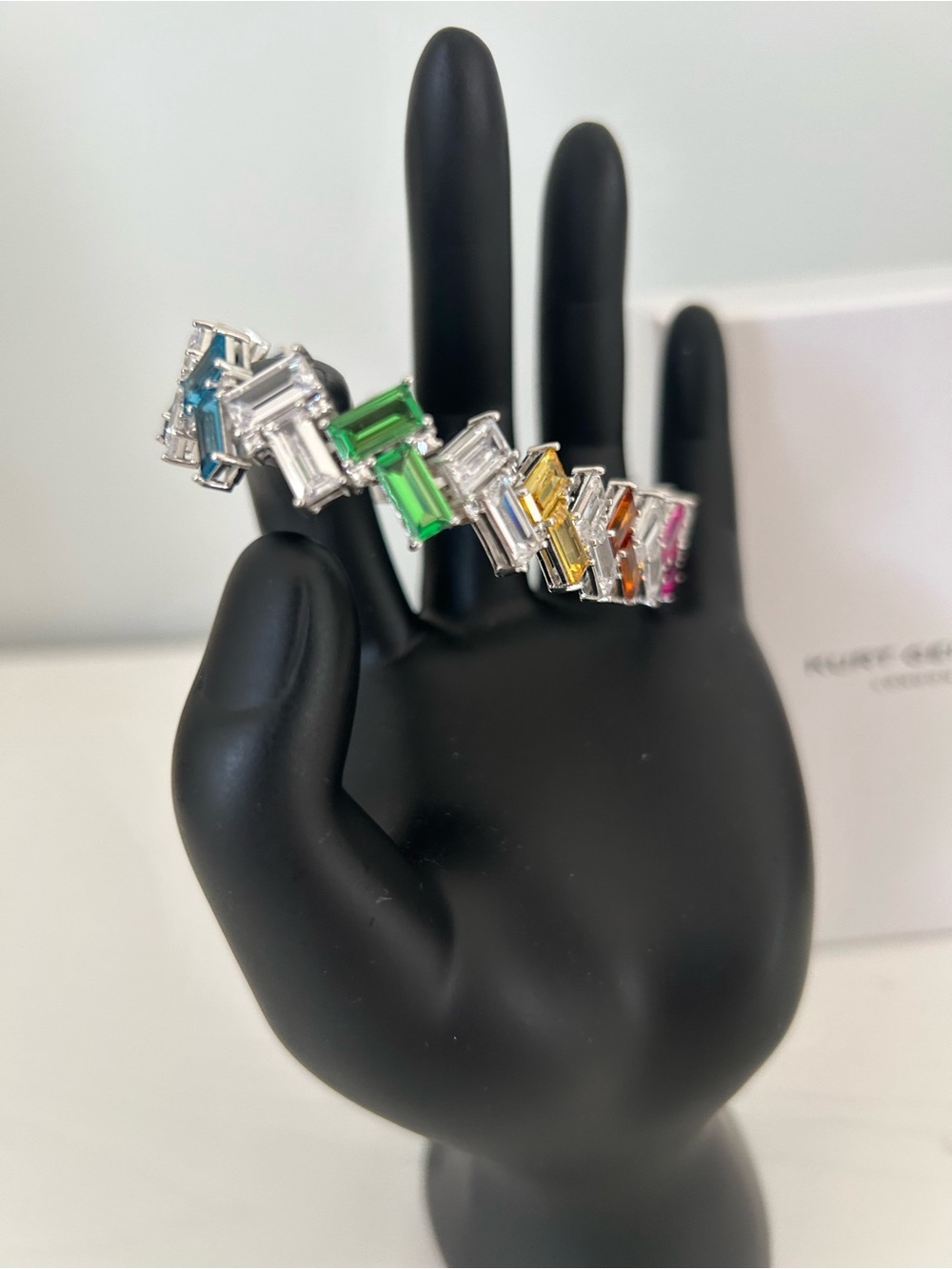 Kurt Geiger Rainbow Baguette Crystal Bracelet - Picture 5 of 8